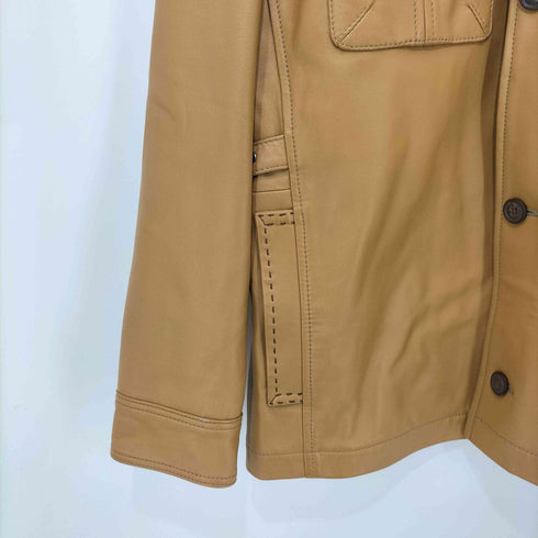 commming man エポレット 羊革 ラムレザー トラッカージャケット メンズ JPN:M