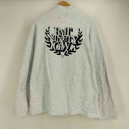ナインティナインティ 9090 ロゴ刺繍 ハーフジップトレーナー メンズ JPN:L