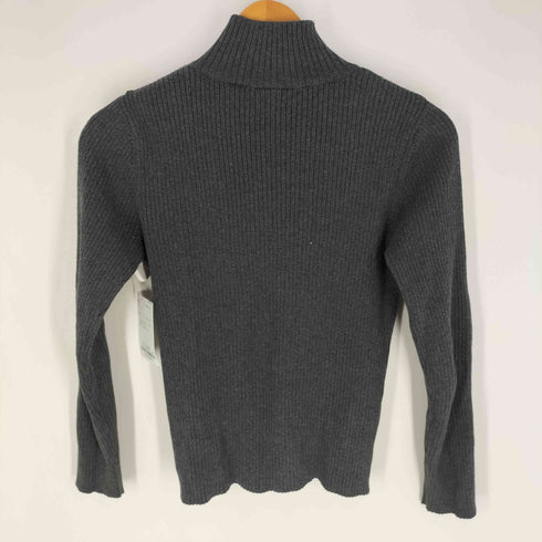 ポロジーンズ RL POLO JEANS CO. 細畝 ハーフジップ モックネック ニット レディース import:M