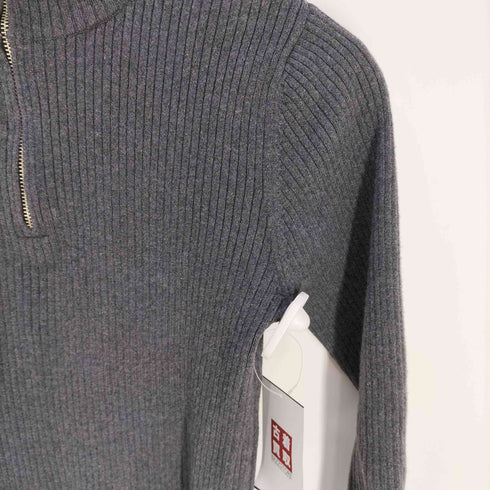 ポロジーンズ RL POLO JEANS CO. 細畝 ハーフジップ モックネック ニット レディース import:M