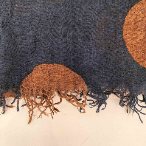 ヨウジヤマモトプールオム Yohji Yamamoto POUR HOMME 15AW ポルカドット柄 レーヨンシルク混 ストール メンズ