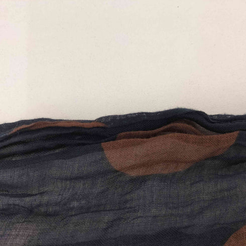 ヨウジヤマモトプールオム Yohji Yamamoto POUR HOMME 15AW ポルカドット柄 レーヨンシルク混 ストール メンズ