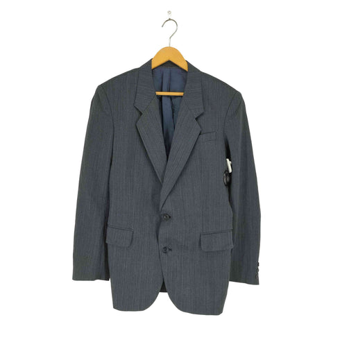 veb herrenmode 70-80s ユーロ 国営工場 ストライプ2Bジャケット メンズ 170-96-82