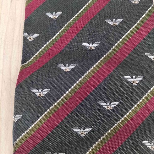 エンポリオアルマーニ EMPORIO ARMANI ロゴデザインシルクネクタイ メンズ