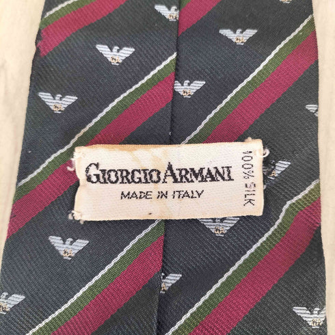 エンポリオアルマーニ EMPORIO ARMANI ロゴデザインシルクネクタイ メンズ