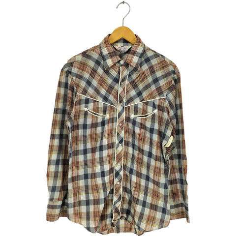 Watchman Western Wear チェック柄ウエスタンシャツ メンズ JPN:M