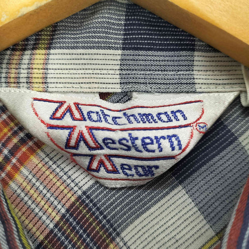 Watchman Western Wear チェック柄ウエスタンシャツ メンズ JPN:M