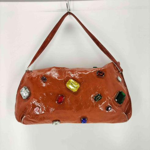 ジュンコシマダ JUNKO SHIMADA ビジューエナメルバッグ レディース