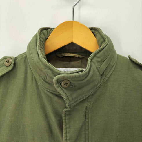 ユナイテッドアローズグリーンレーベルリラクシング UNITED ARROWS green label relaxing 比翼ジップ ミリタリー フィールド ジャケット メンズ JPN:M
