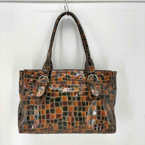 COCCO FIORE エナメルクロコハンドバッグ y2k レディース