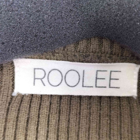 ROOLEE ハーフジップ 裾デザイン ニット レディース