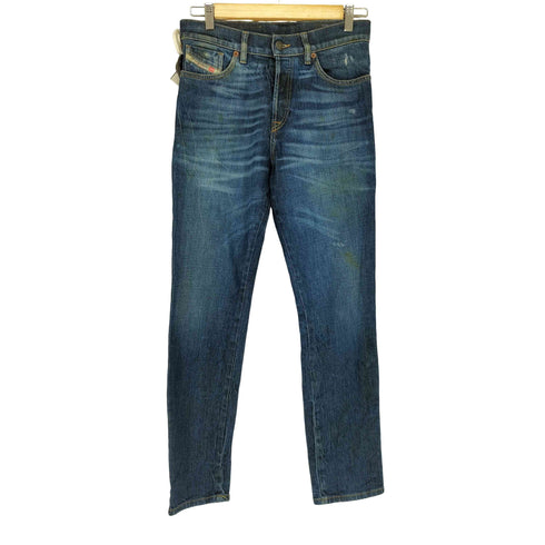 ディーゼル DIESEL D-Fining ビッグパッチ ダメージ加工テーパードデニムパンツ レディース US:26-27