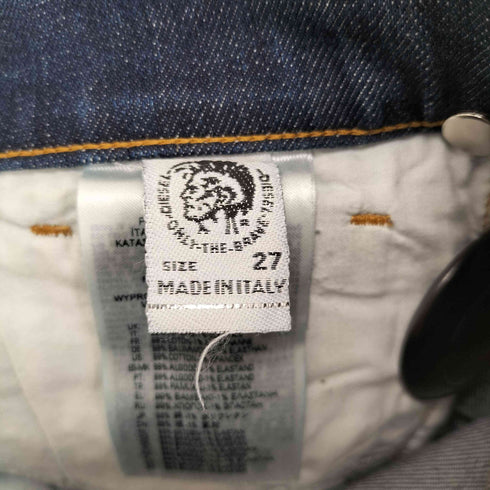 ディーゼル DIESEL D-Fining ビッグパッチ ダメージ加工テーパードデニムパンツ レディース US:26-27