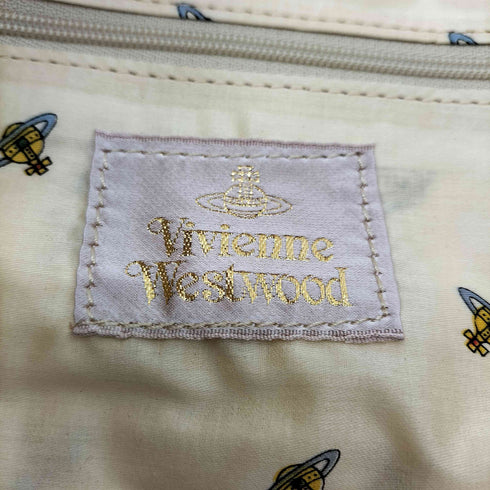 ヴィヴィアンウエストウッド Vivienne Westwood スクイグル柄 ボストンバッグ レディース