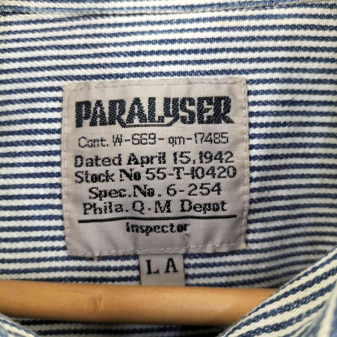 PARALYSER ヒッコリー ストライプシャツジャケット メンズ