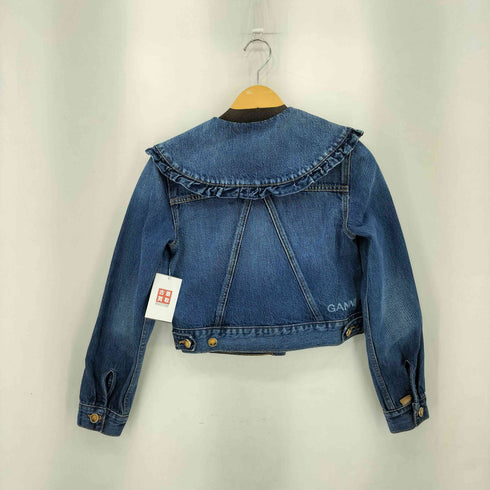 ガニー Ganni Heavy Denim Jacket in Dark Indigo レディース 32