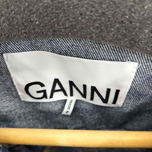 ガニー Ganni Heavy Denim Jacket in Dark Indigo レディース 32