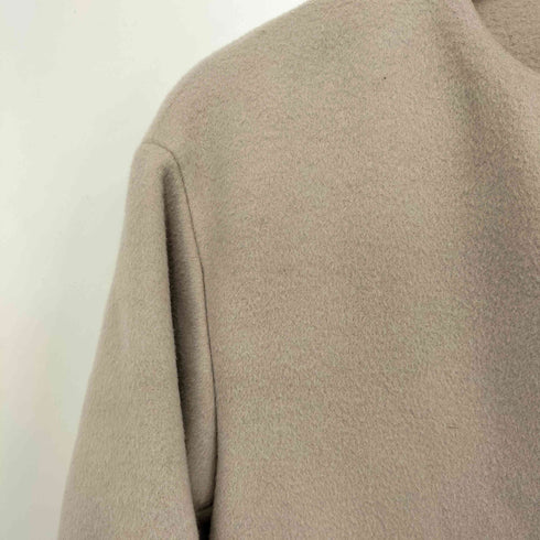ユナイテッドアローズグリーンレーベルリラクシング UNITED ARROWS green label relaxing FFC アンゴラビーバー スリット ノーカラー コート レディース JPN:34
