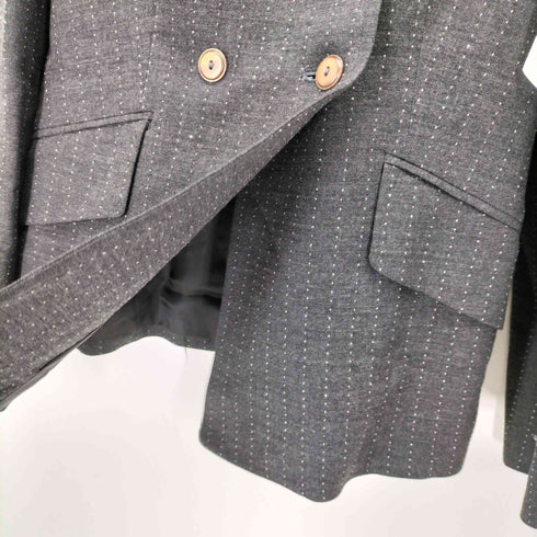 ジャンフランコフェレストゥーディオ GIANFRANCO FERRE STUDIO 90s イタリア製 ピークドラペルダブルテーラードジャケット レディース 12
