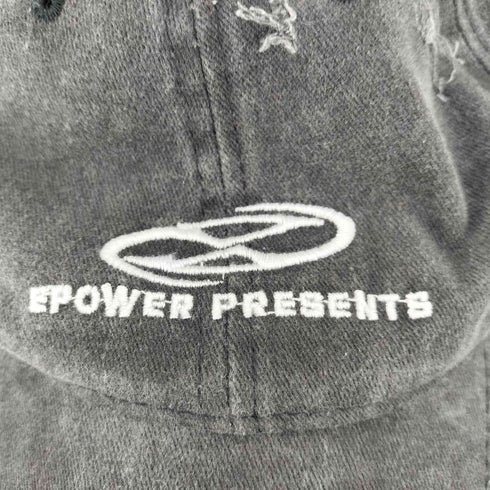 EPOWER PRESENTS クラッシュ ダメージ 加工 キャップ Y2K メンズ