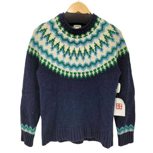 エルエルビーン L.L.Bean ロールネック ラムズウール ノルディック セーター レディース import:S