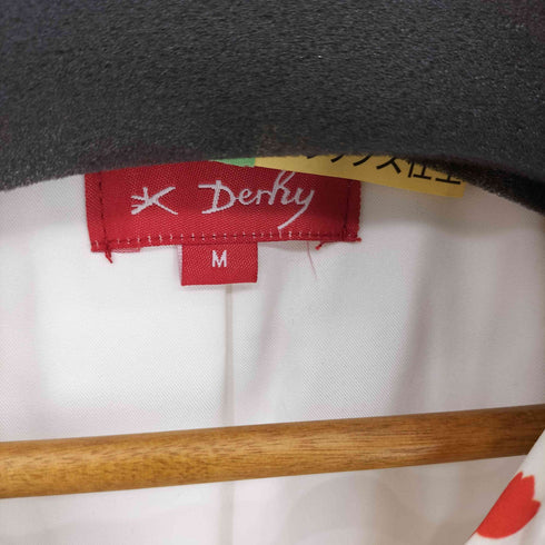 Derhy 総柄 トレンチコート レディース