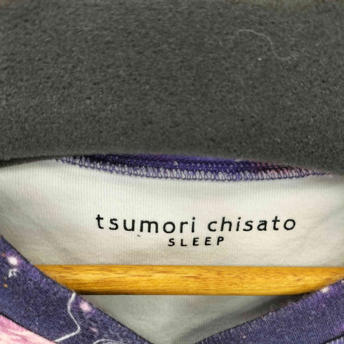ツモリチサト TSUMORI CHISATO 星座柄 ハーフボタン ロングスリーブ ワンピース レディース M