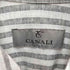 カナーリ CANALI イタリア製コットンストライプシャツ メンズ import:S