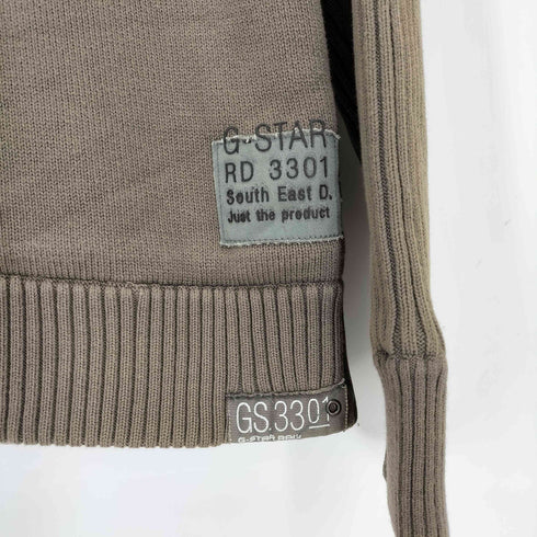 ジースターロー G-STAR RAW WALTON VEST KNIT L/S ボアライナーニット メンズ import:M