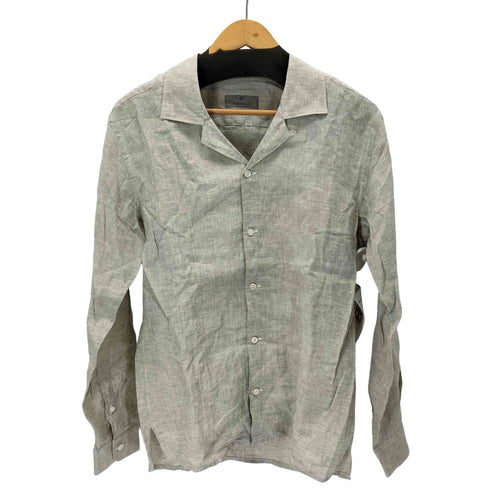 カナーリ CANALI リネンオープンカラーシャツ メンズ import:S