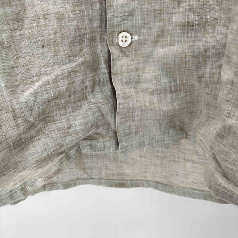 カナーリ CANALI リネンオープンカラーシャツ メンズ import:S