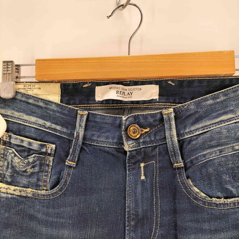 リプレイ REPLAY MAESTRO DENIM SELECTION ダメージ加工スリムデニムパンツ メンズ 29×32