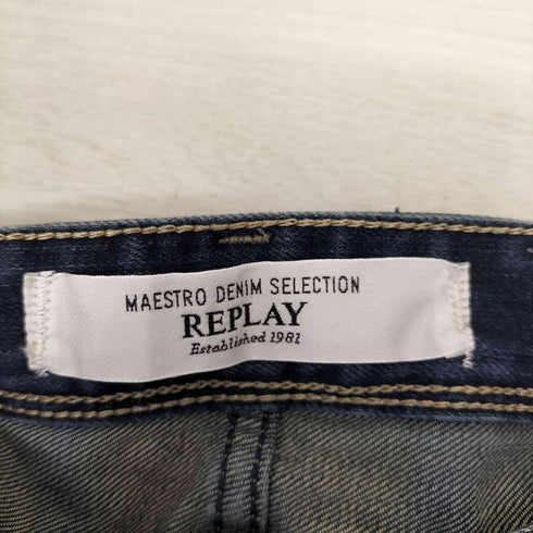 リプレイ REPLAY MAESTRO DENIM SELECTION ダメージ加工スリムデニムパンツ メンズ 29×32