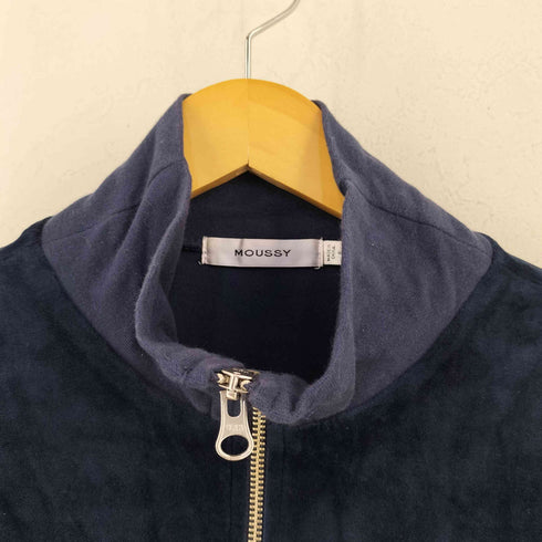 マウジー moussy PIPING VELOUR TRACK ジャケット レディース FREE