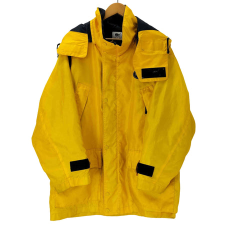 ラコステ LACOSTE 90S YACHTING ラバーロゴ ワッペン ジップフード ポリ マウンテン パーカー ジャケット メンズ 3