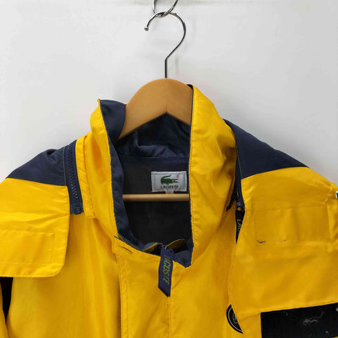 ラコステ LACOSTE 90S YACHTING ラバーロゴ ワッペン ジップフード ポリ マウンテン パーカー ジャケット メンズ 3
