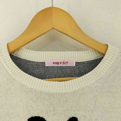 スライ SLY アーティストコラボデザイン ニット JQ KNIT レディース FREE