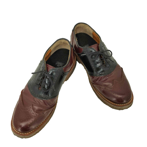 Oyster Shoes フルブローグ メダリオン ウイングチップ クレープソール レザー シューズ メンズ US:8