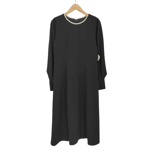ストラ Stola. パールネックライン ロングスリーブ ワンピース レディース JPN:38