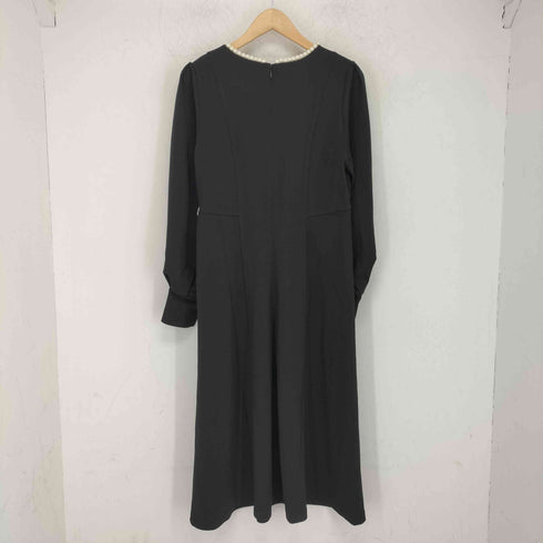 ストラ Stola. パールネックライン ロングスリーブ ワンピース レディース JPN:38