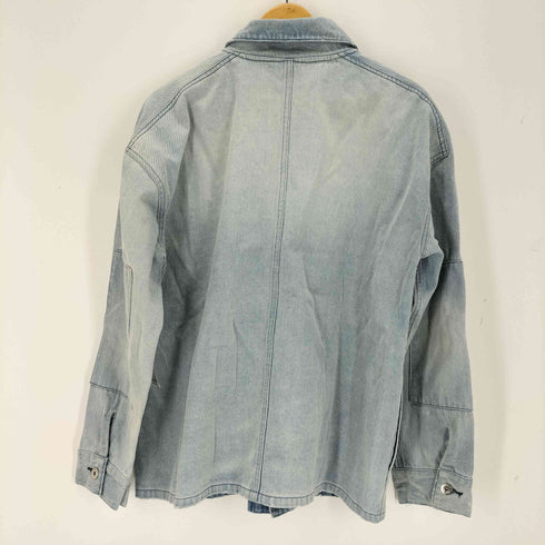 エルボーパッチステッチデザイン デニムジャケット メンズ