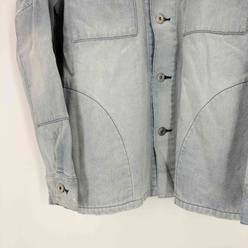 エルボーパッチステッチデザイン デニムジャケット メンズ