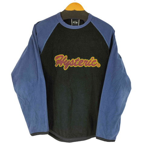 ヒステリックグラマー HYSTERIC GLAMOUR フロントロゴプリント L/S フリースラグランTシャツ メンズ JPN:S
