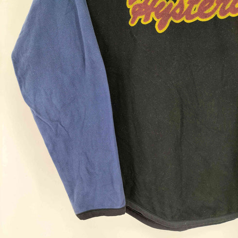 ヒステリックグラマー HYSTERIC GLAMOUR フロントロゴプリント L/S フリースラグランTシャツ メンズ JPN:S