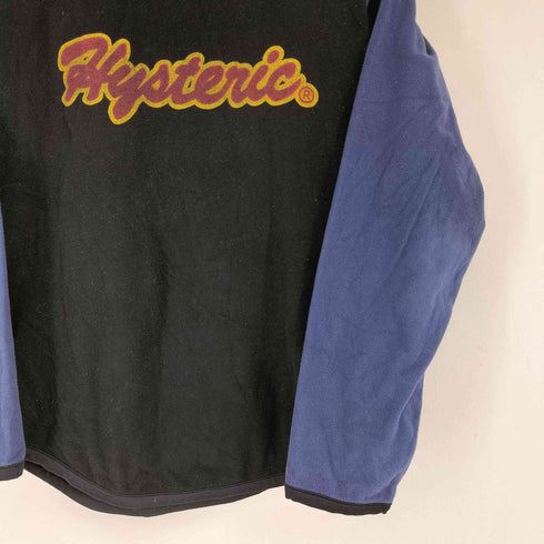 ヒステリックグラマー HYSTERIC GLAMOUR フロントロゴプリント L/S フリースラグランTシャツ メンズ JPN:S