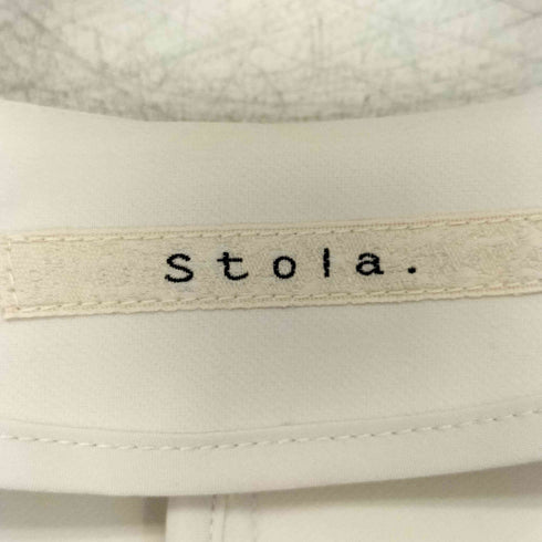 ストラ Stola. ノーカラー Vネック プルオーバー ダブルポケット ジャケット レディース JPN:38