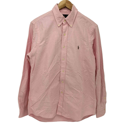 ラルフローレン RALPH LAUREN ポニー刺繍 コットン100 ボタンダウン オックスフォード L/S シャツ メンズ import:S