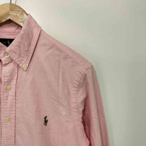 ラルフローレン RALPH LAUREN ポニー刺繍 コットン100 ボタンダウン オックスフォード L/S シャツ メンズ import:S