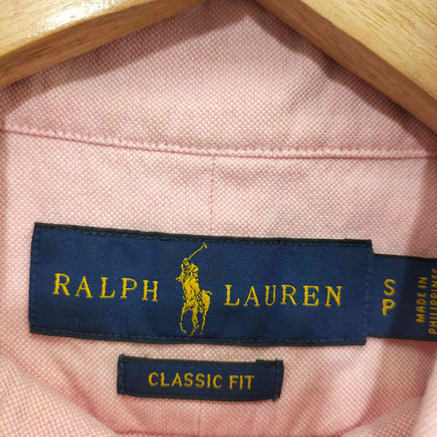 ラルフローレン RALPH LAUREN ポニー刺繍 コットン100 ボタンダウン オックスフォード L/S シャツ メンズ import:S