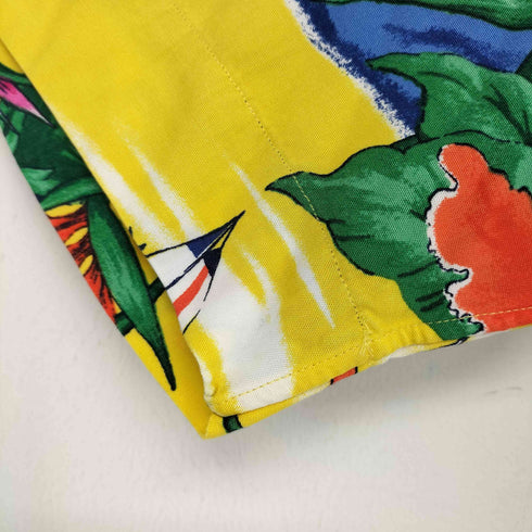 ポロバイラルフローレン Polo by RALPH LAUREN CLASSIC FIT TROPICAK-PRINT CAMP SHIRT クラッシックフィット オープンカラーアロハシャツ メンズ import:XS
